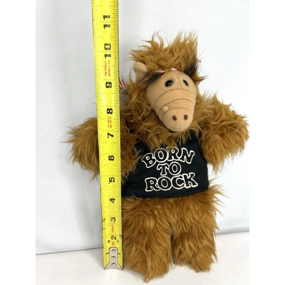 ALF Born To Rock Plush Hand Puppet Alien Burger King Toy 11" Vintage 1988 - Picture 2 of 8